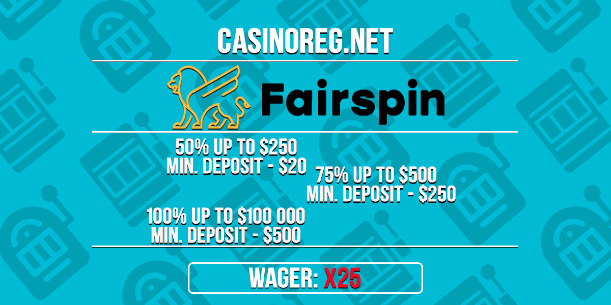 Fairspin welcome bonus