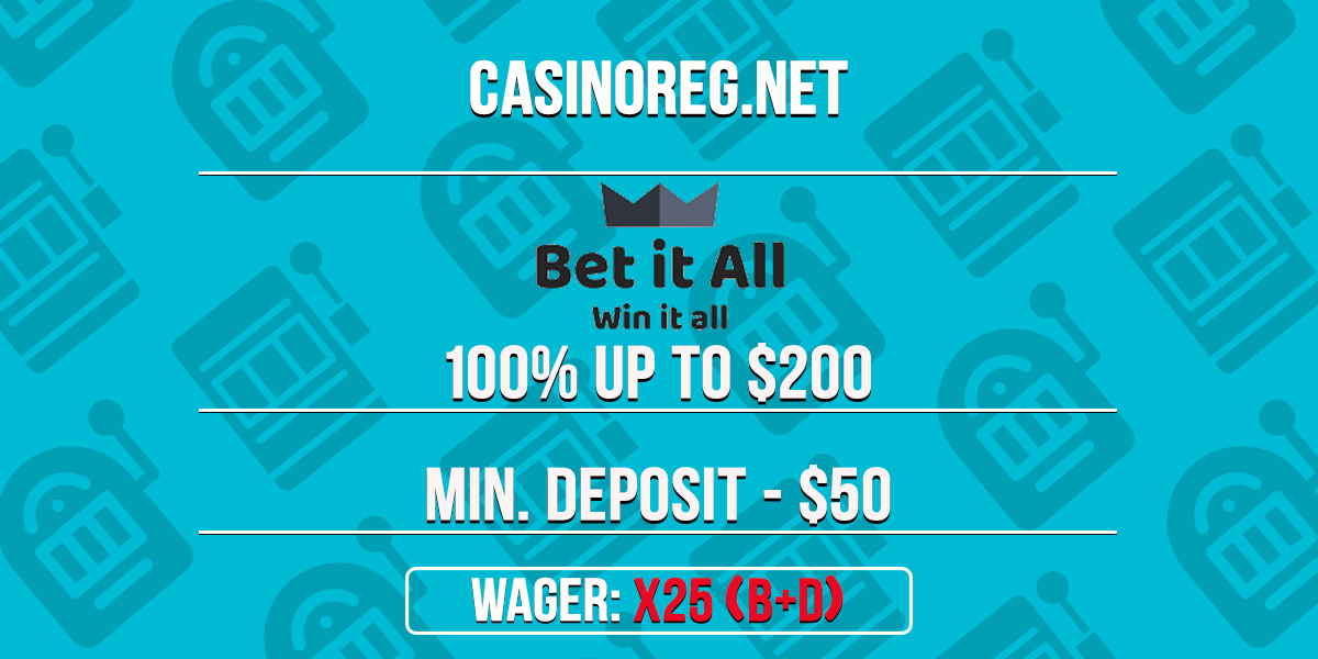 Bet It All Casino Welcome Bonus