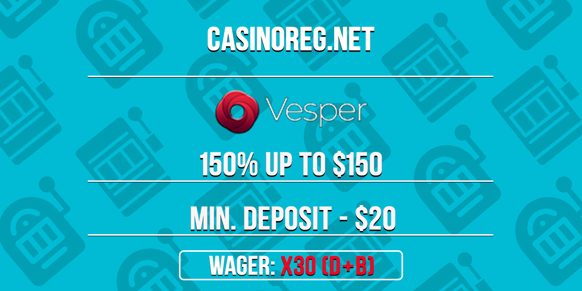 Vesper Casino Welcome Bonus