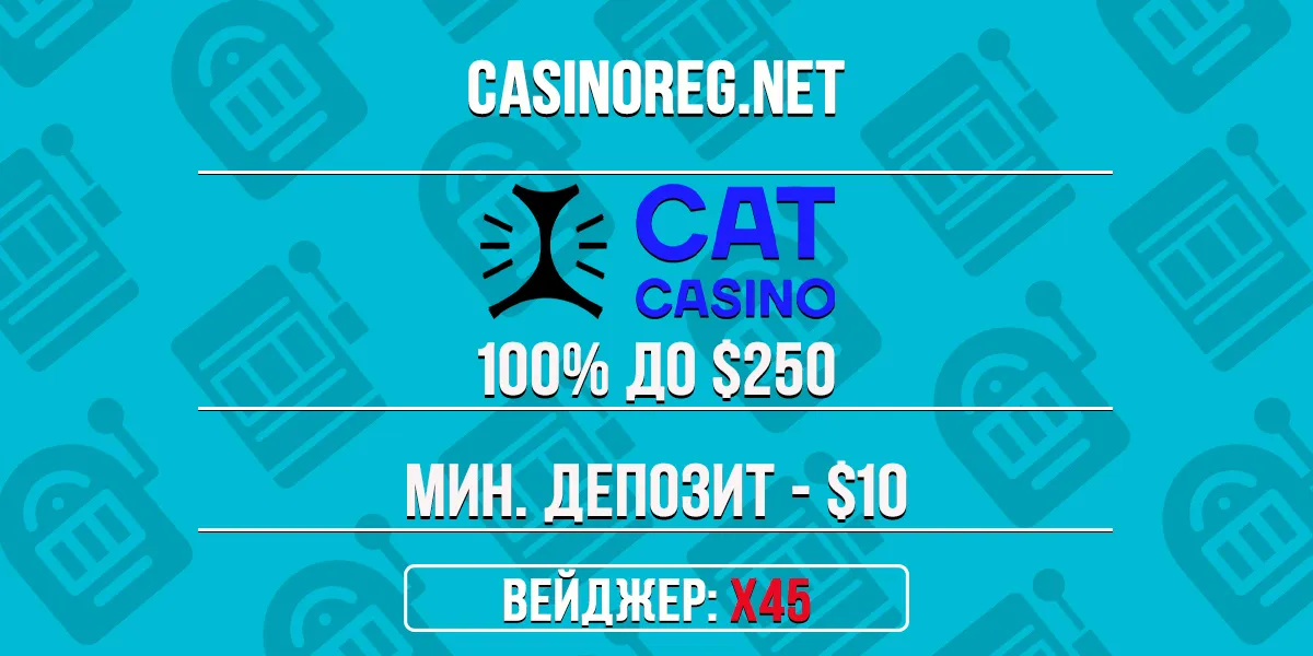 Бонус Cat Casino на 1-ый депозит